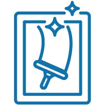 Blue icon window squeegee